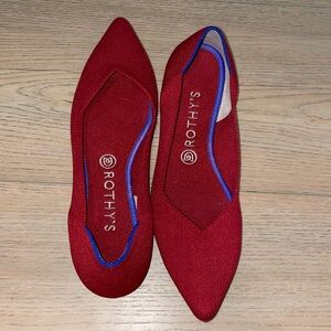 Red Rothy’s the point flats! Barely worn
